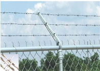 Barbelé de sécurité galvanisé par ContinuousTwist de prison avec la barrière de maillon de chaîne