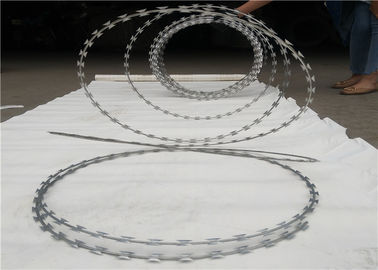 Type préparation de surface barbelée de monocaténaire de biens de fil de rasoir d'acier inoxydable