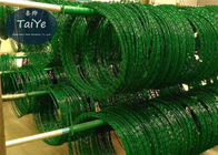 Type enduit fil à haute résistance du fil BTO22 de rasoir de PVC de plastique vert de rasoir de prison
