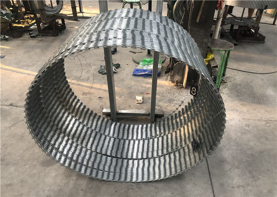 950mm 250g zinguent le fil en accordéon enduit de rasoir de BTO 22